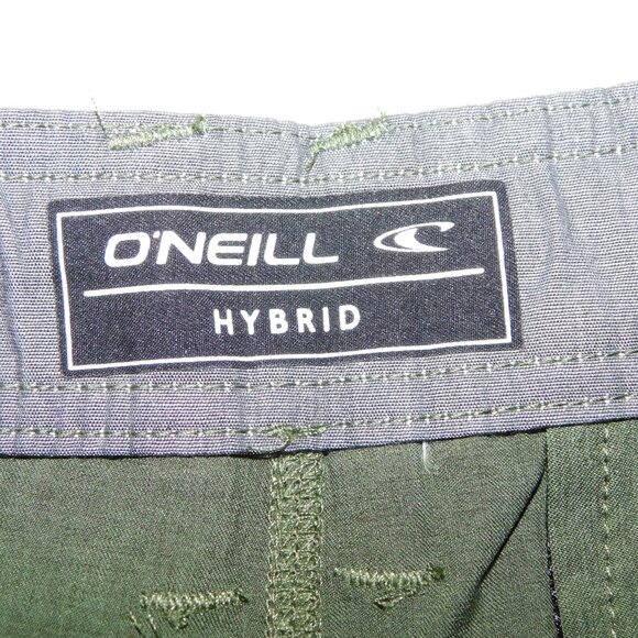 MEN 31 RESERVE HEATHER 19" HYBRID SHORTS New with Tag Olive Green Above the Knee - Picture 2 of 10